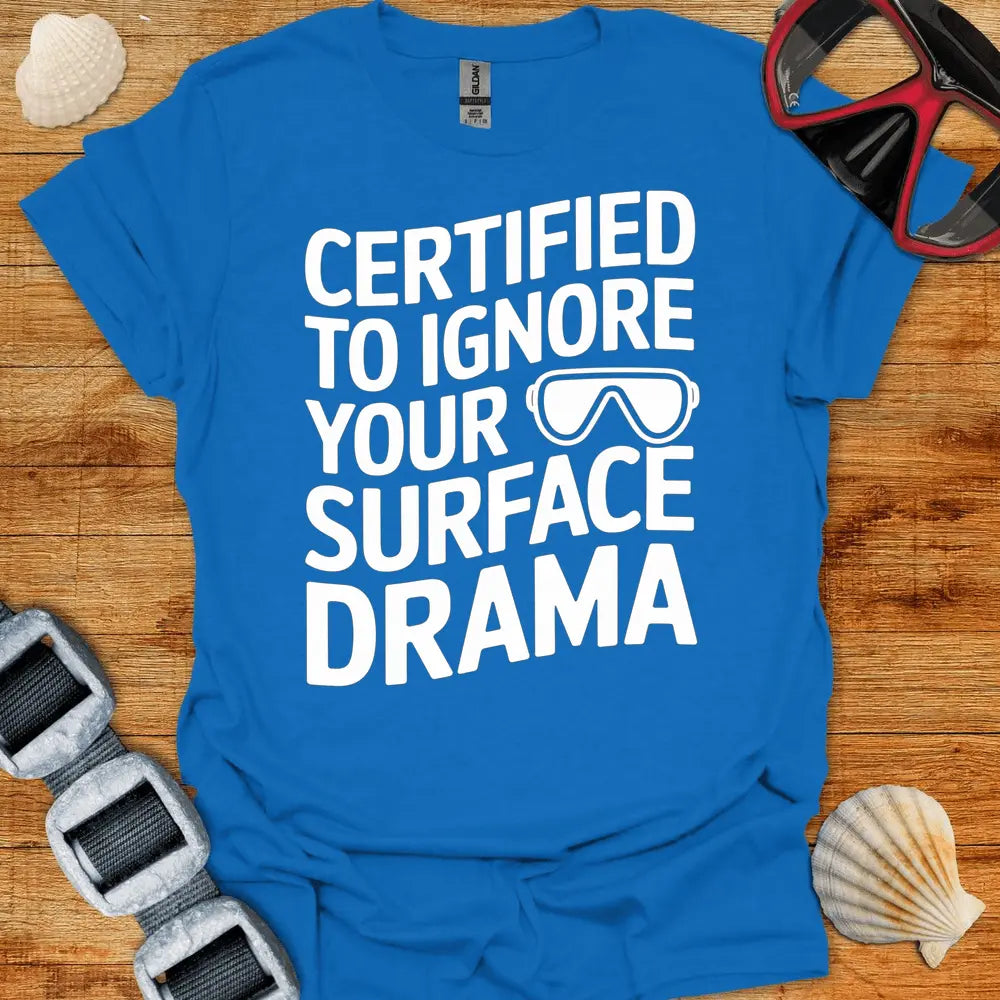 T-Shirt Royal / S Ignore Surface Drama T-Shirt