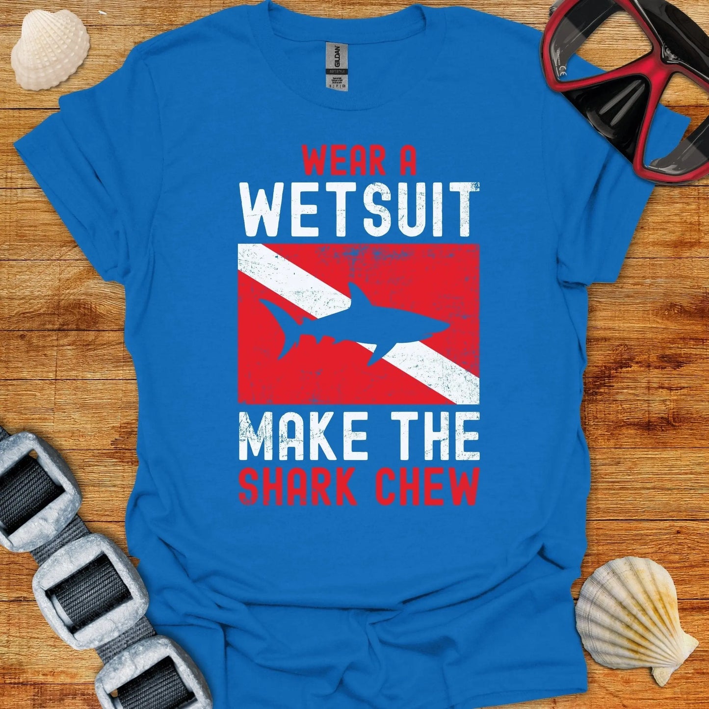 T-Shirt Royal / S Make The Shark Chew T-Shirt