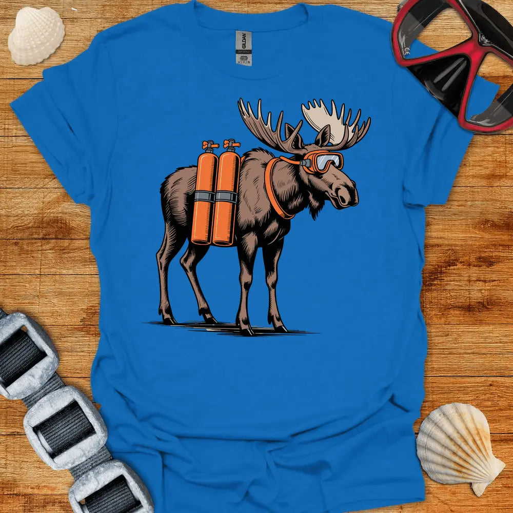 T-Shirt Royal / S Moose Diver T-Shirt