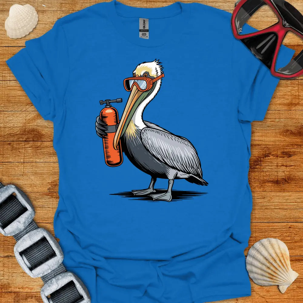 T-Shirt Royal / S Pelican Diver T-Shirt
