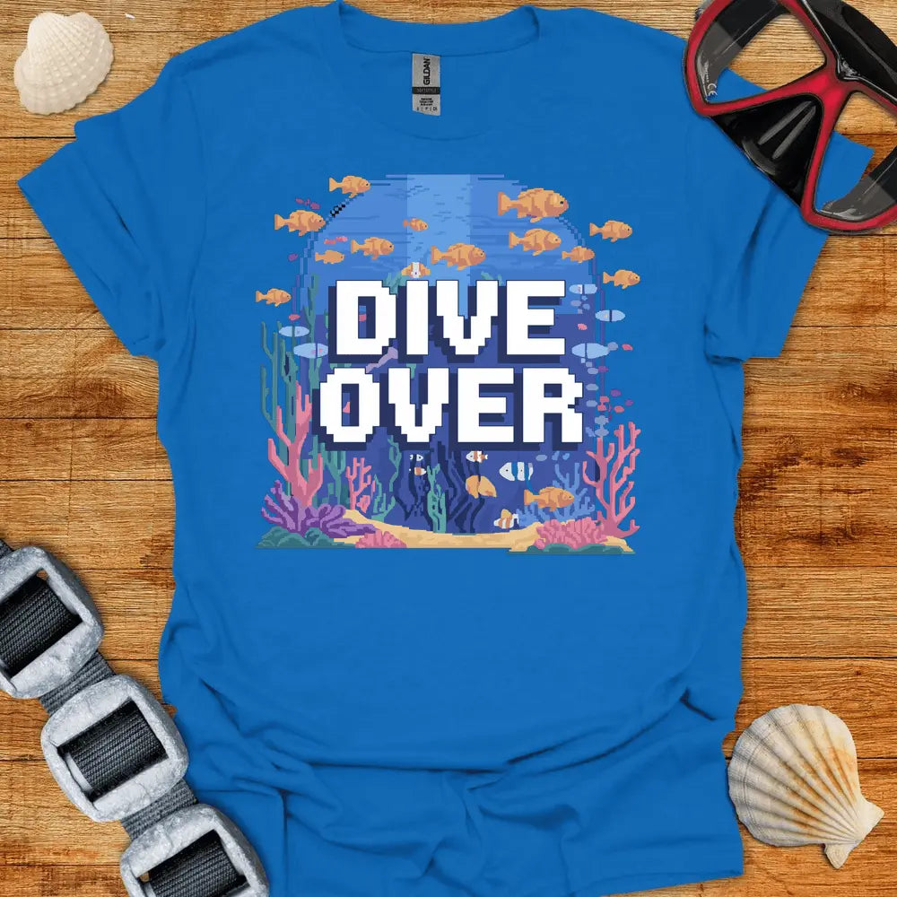 T-Shirt Royal / S Retro Dive Over T-Shirt