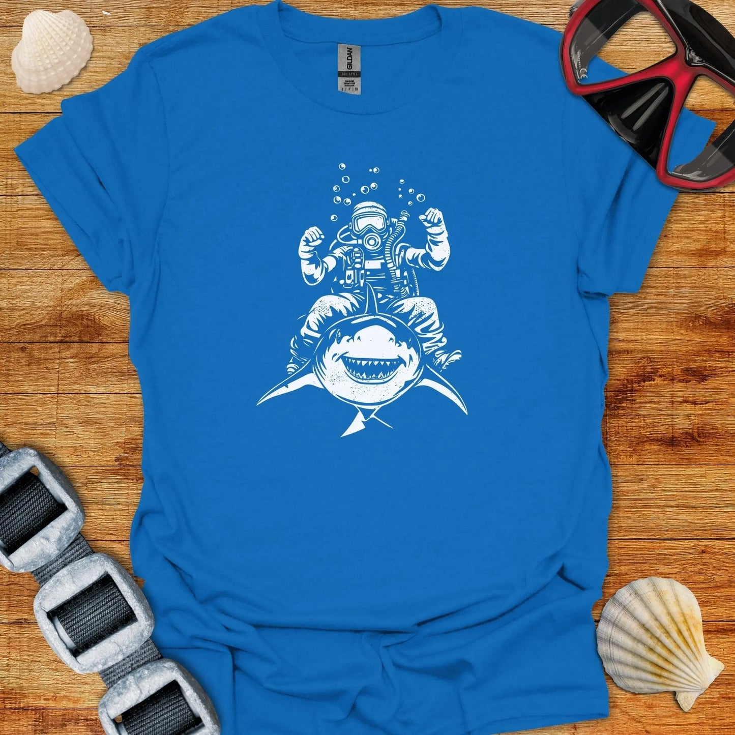 T-Shirt Royal / S Shark Rider T-Shirt