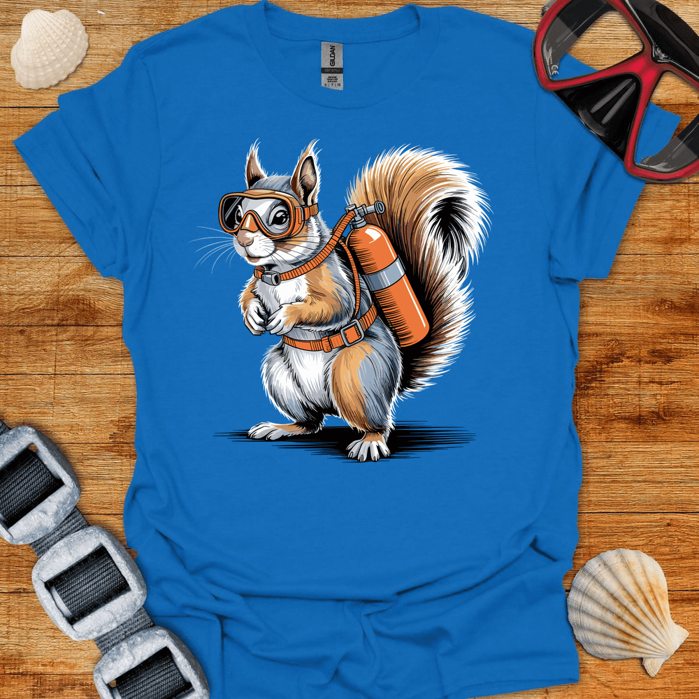 T-Shirt Royal / S Squirrel Diver T-Shirt