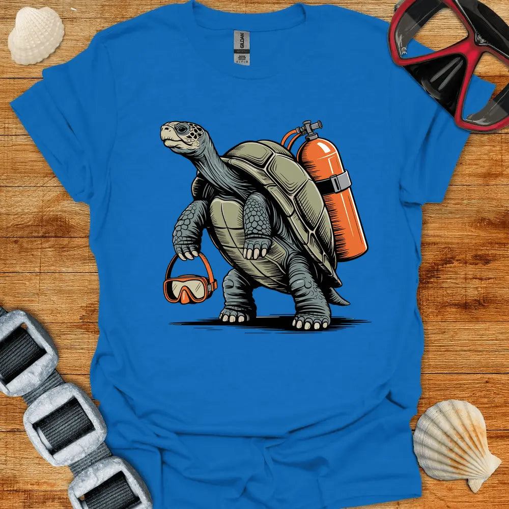 T-Shirt Royal / S Tortoise Diver T-Shirt