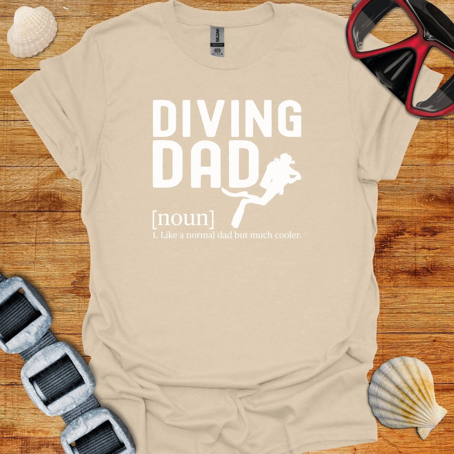 T-Shirt Sand / S Cool Diving Dad T-Shirt