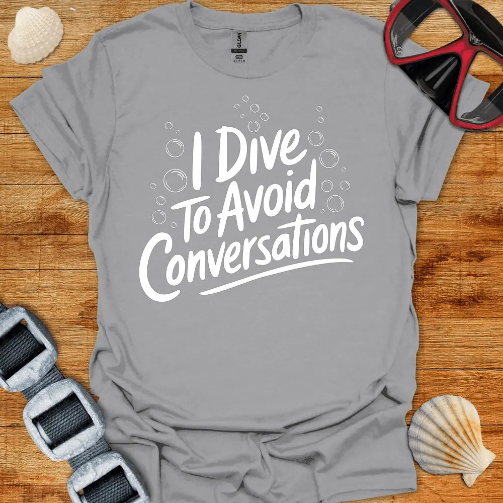 T-Shirt Sport Grey / S Avoid Conversations T-Shirt