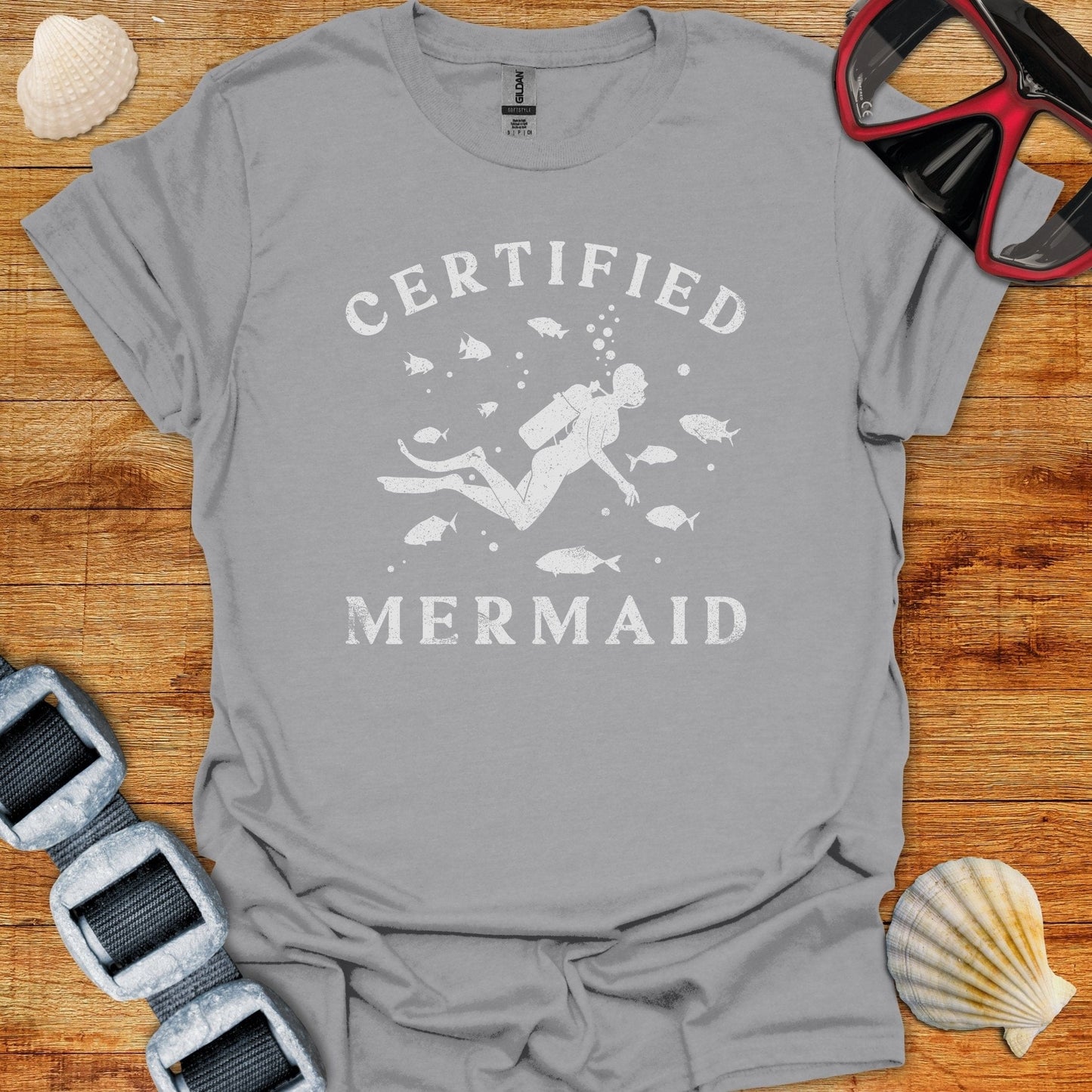 T-Shirt Sport Grey / S Ceritfied Mermaid - T Shirt