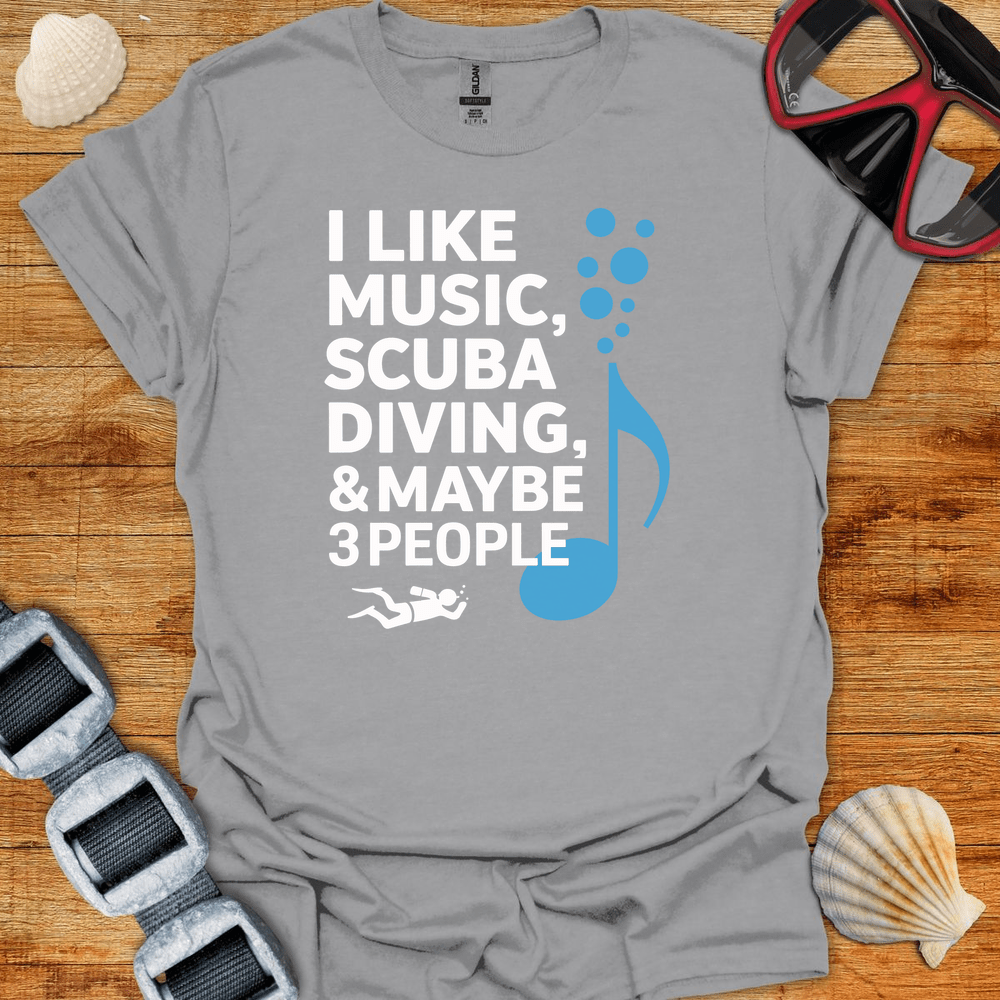T-Shirt Sport Grey / S Diving And Music