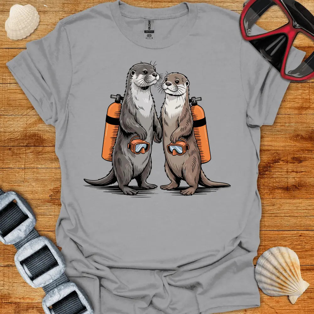 T-Shirt Sport Grey / S Diving Otters T-Shirt