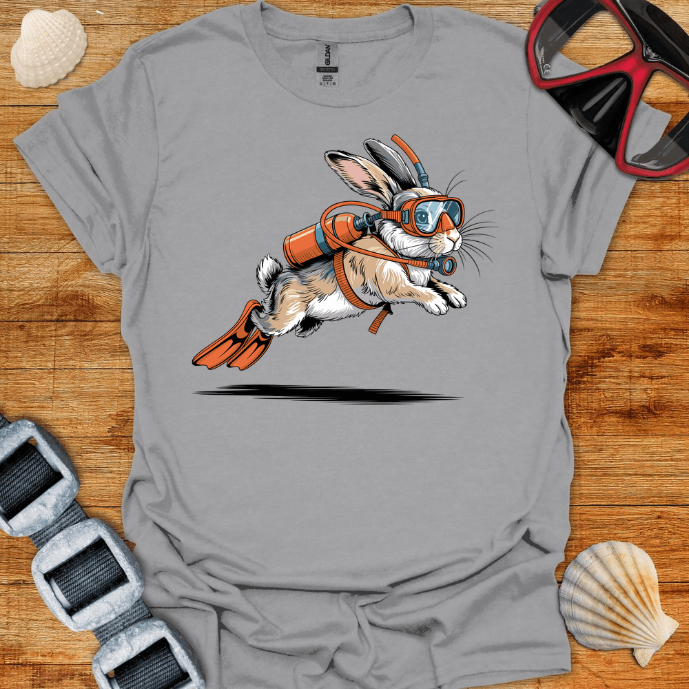 T-Shirt Sport Grey / S Diving Rabbit T-Shirt