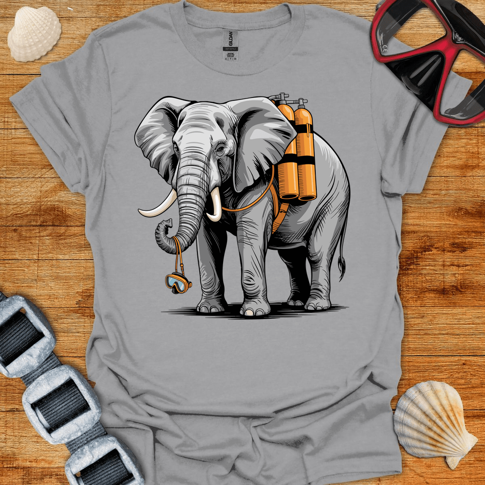 T-Shirt Sport Grey / S Elephant Diver T-Shirt