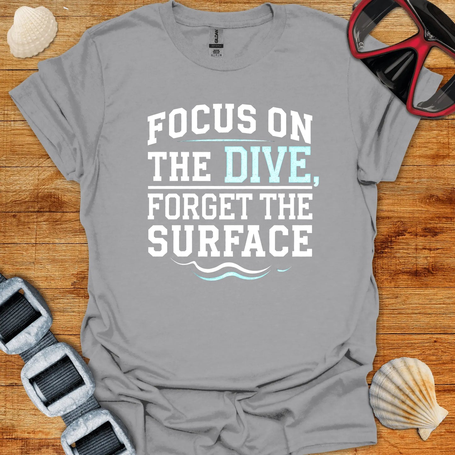 T-Shirt Sport Grey / S Focus On The Dive