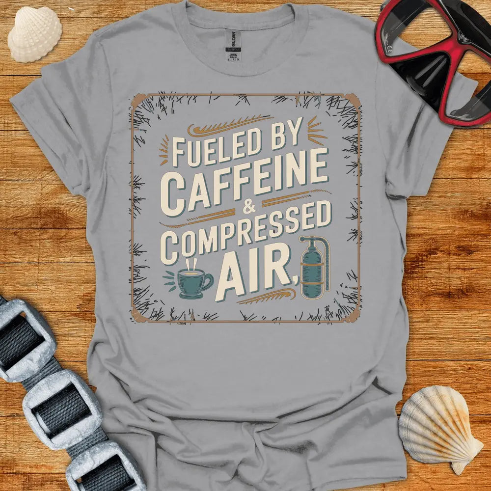 T-Shirt Sport Grey / S Fueled By Caffine T-Shirt 2
