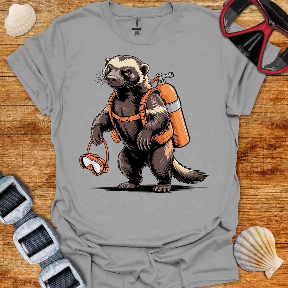 T-Shirt Sport Grey / S Honey Badger Diver T-Shirt