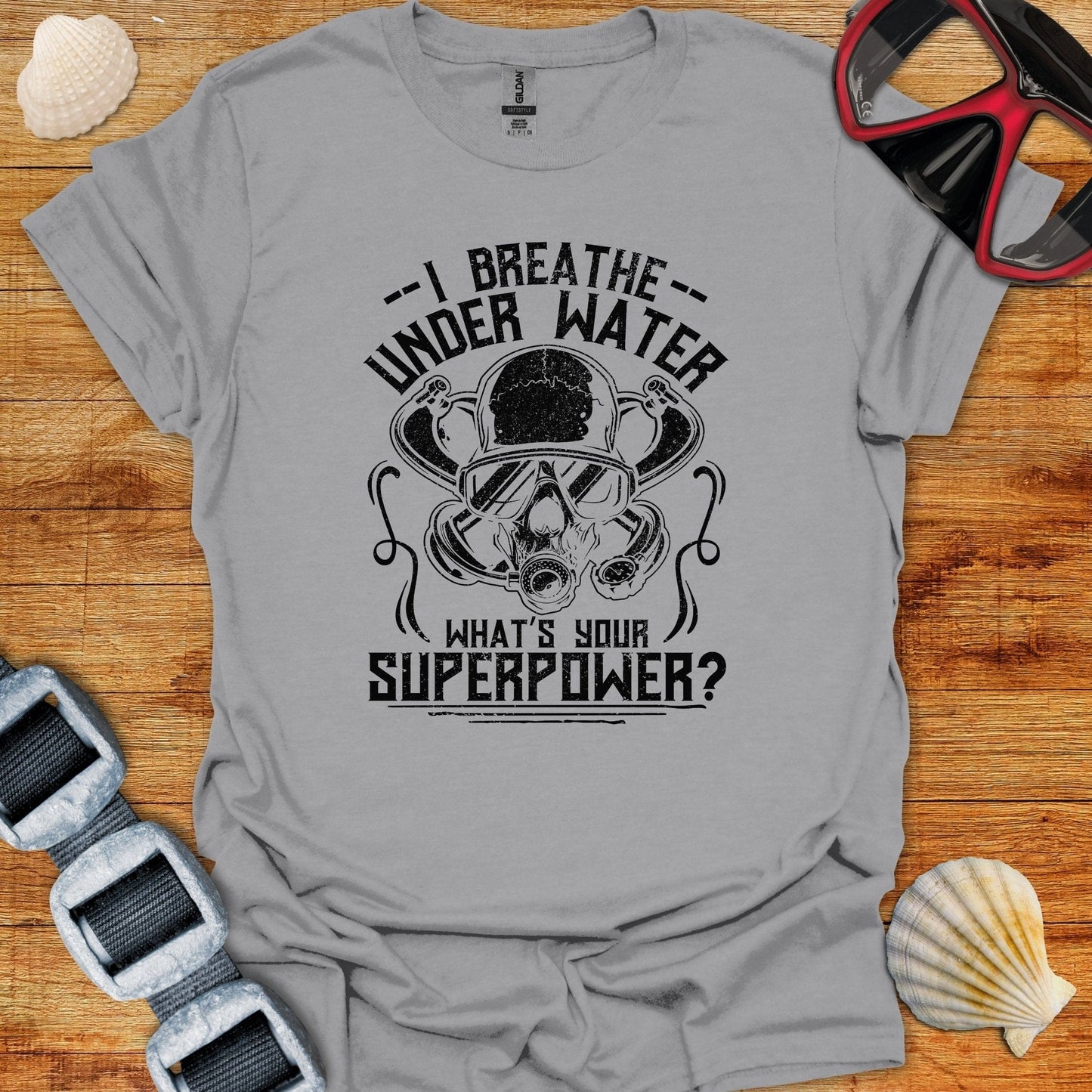 T-Shirt Sport Grey / S I Breath Underwater T-Shirt