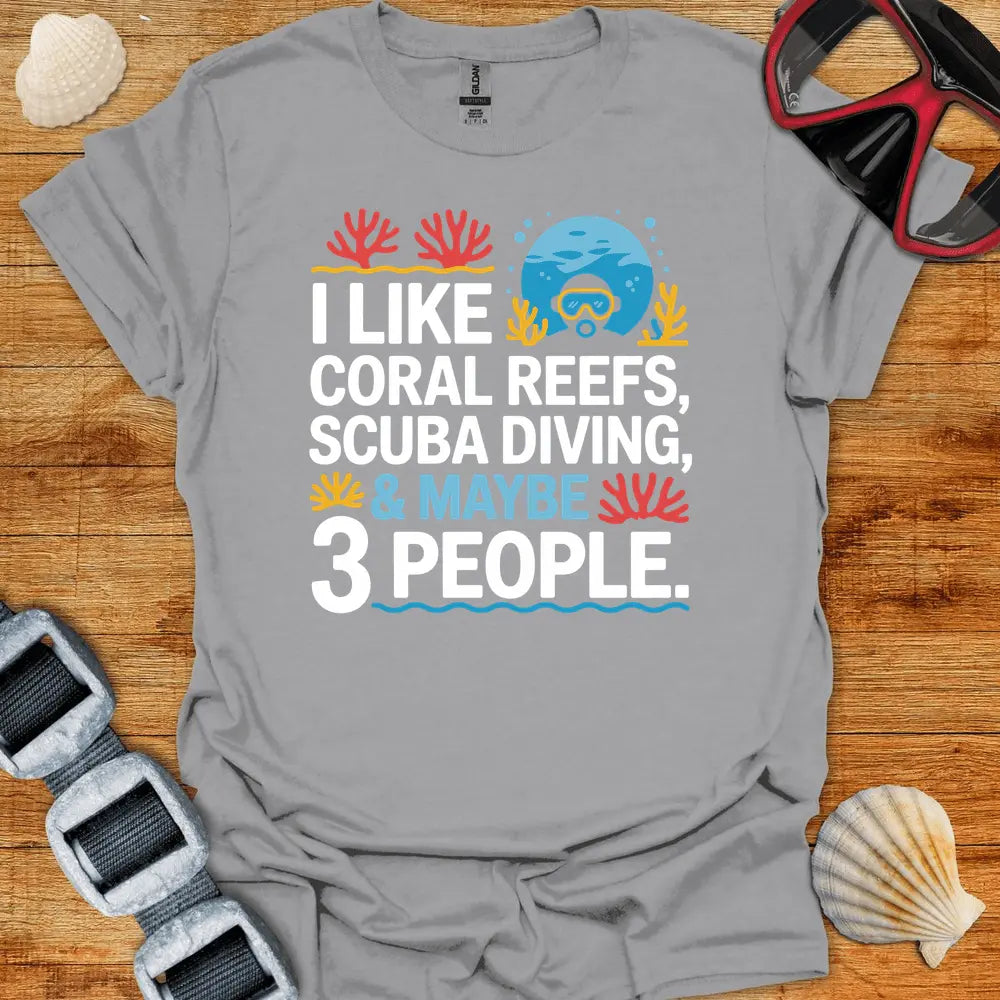 T-Shirt Sport Grey / S I Like Coral T-Shirt