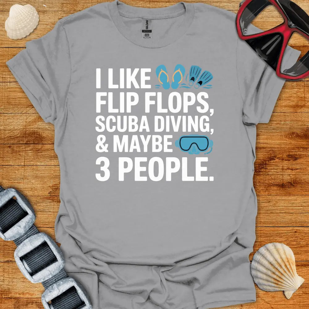 T-Shirt Sport Grey / S I Like Flipflops T-Shirt