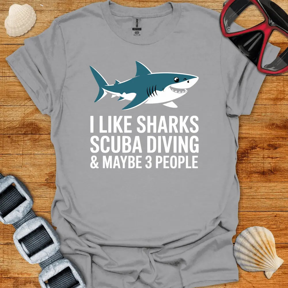 T-Shirt Sport Grey / S I Like Sharks T-Shirt