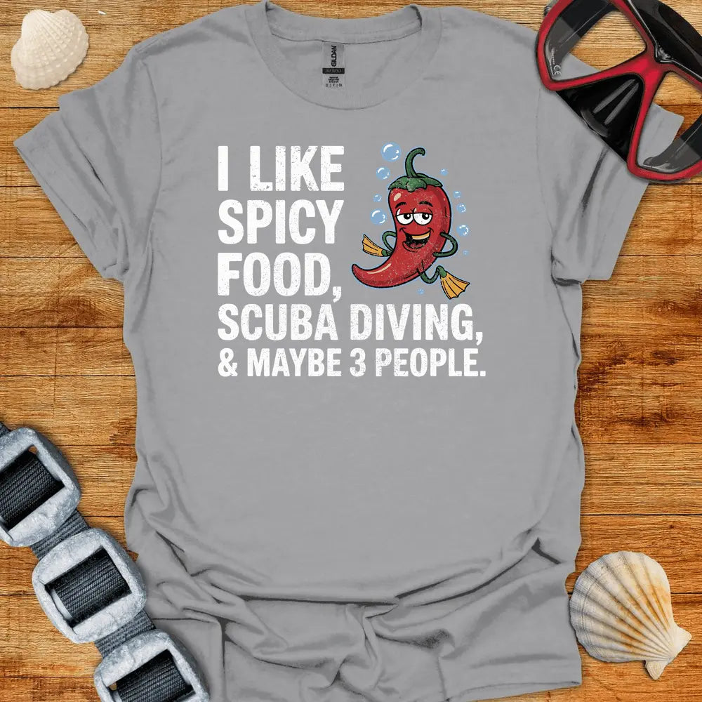 T-Shirt Sport Grey / S I Like Spicy Food T-Shirt