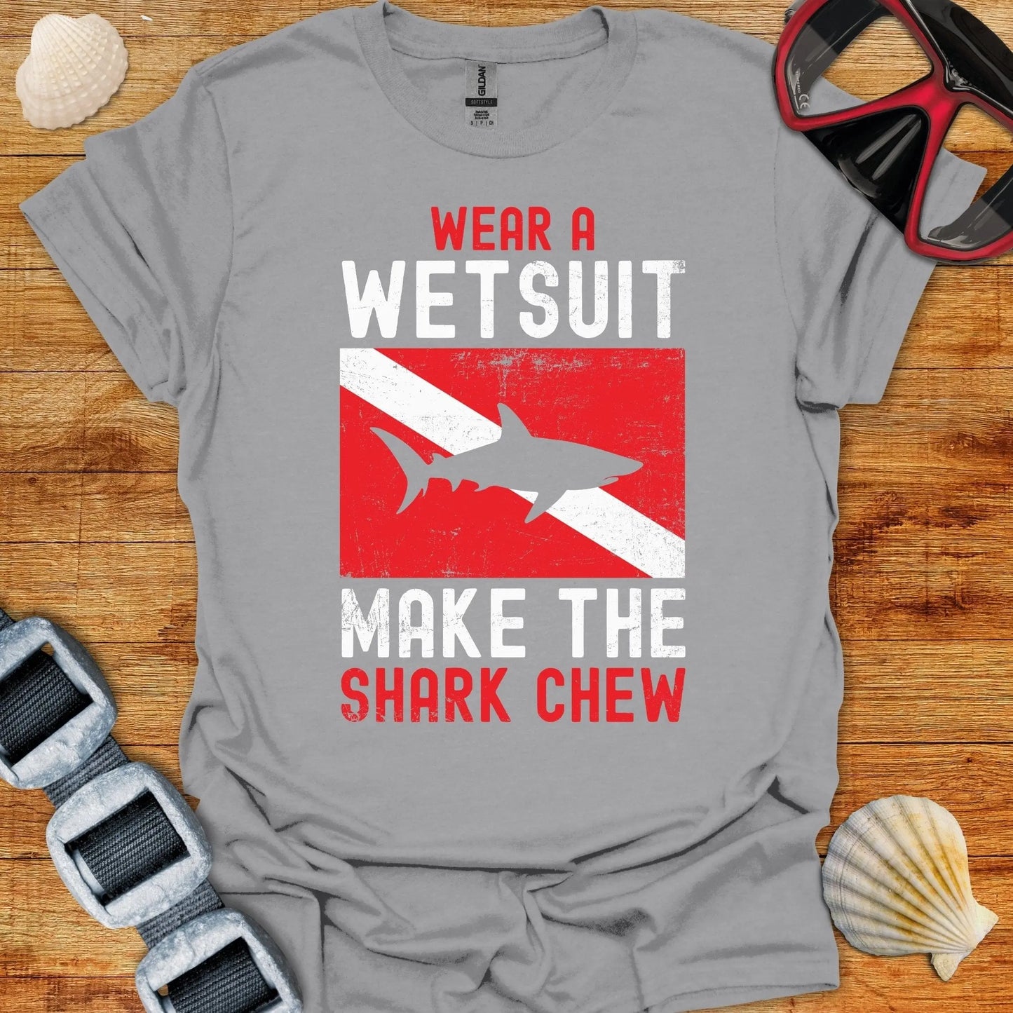 T-Shirt Sport Grey / S Make The Shark Chew T-Shirt