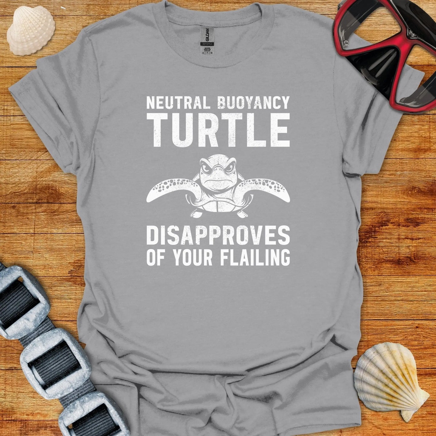 T-Shirt Sport Grey / S Neutral Buoyancy Turtle T-Shirt