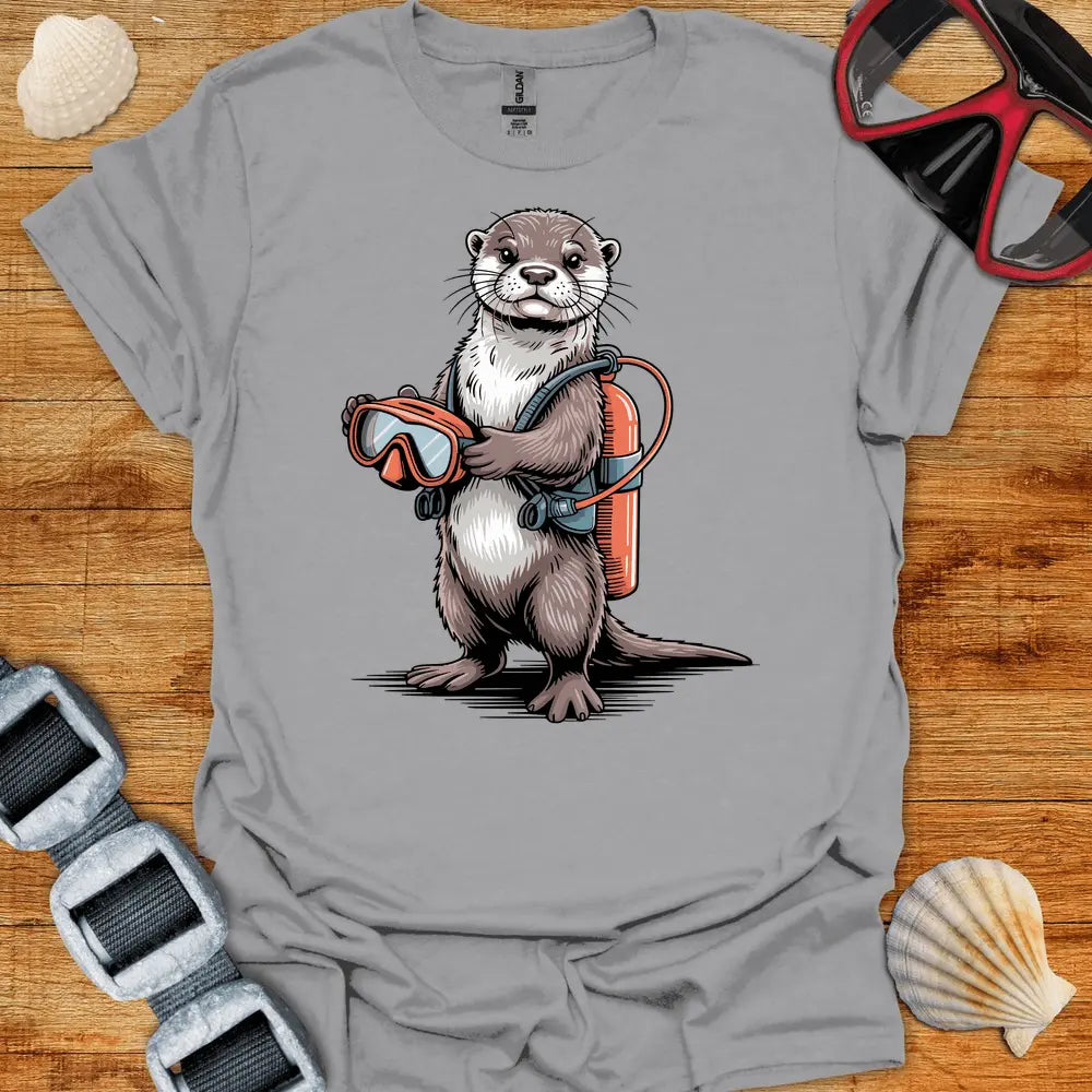 T-Shirt Sport Grey / S Otter Diver T-Shirt
