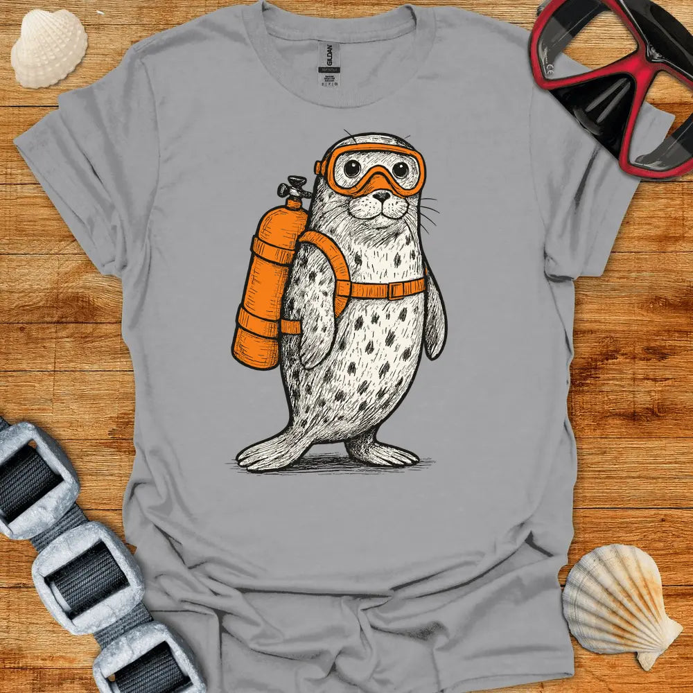 T-Shirt Sport Grey / S Scuba Seal T-Shirt