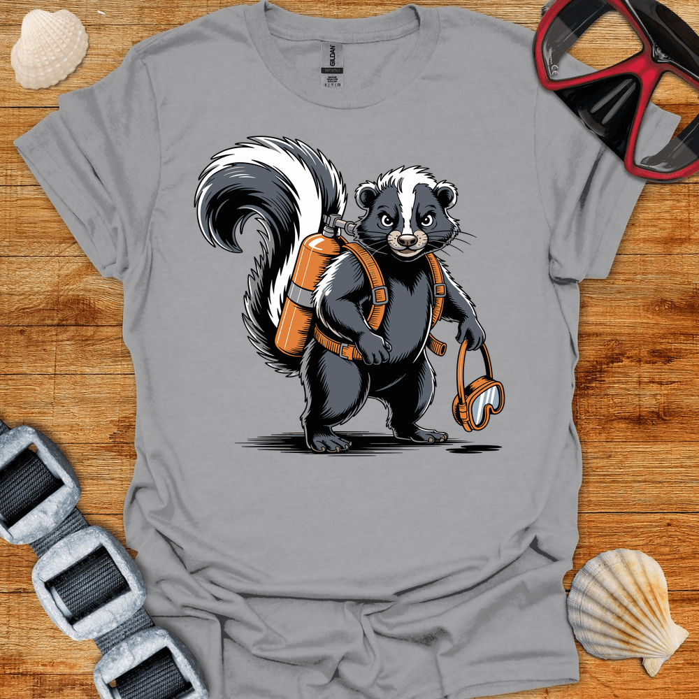 T-Shirt Sport Grey / S Skunk Diver T-Shirt