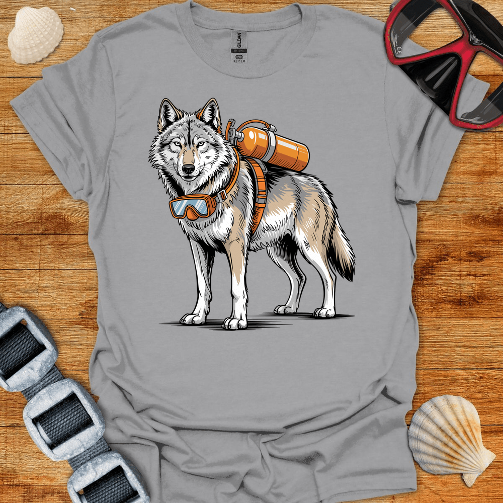 T-Shirt Sport Grey / S Wolf Diver T-Shirt