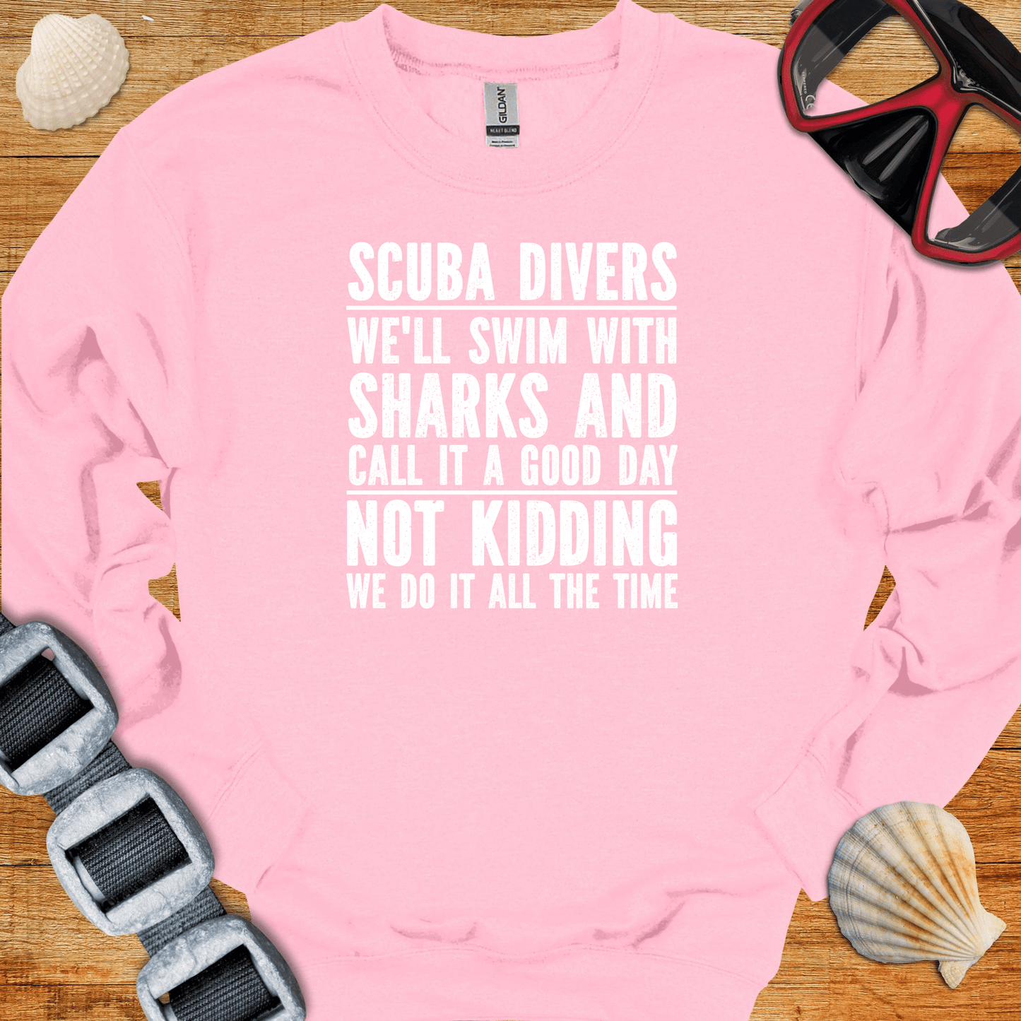 crewneck Light Pink / S Swim With Sharks Crewneck