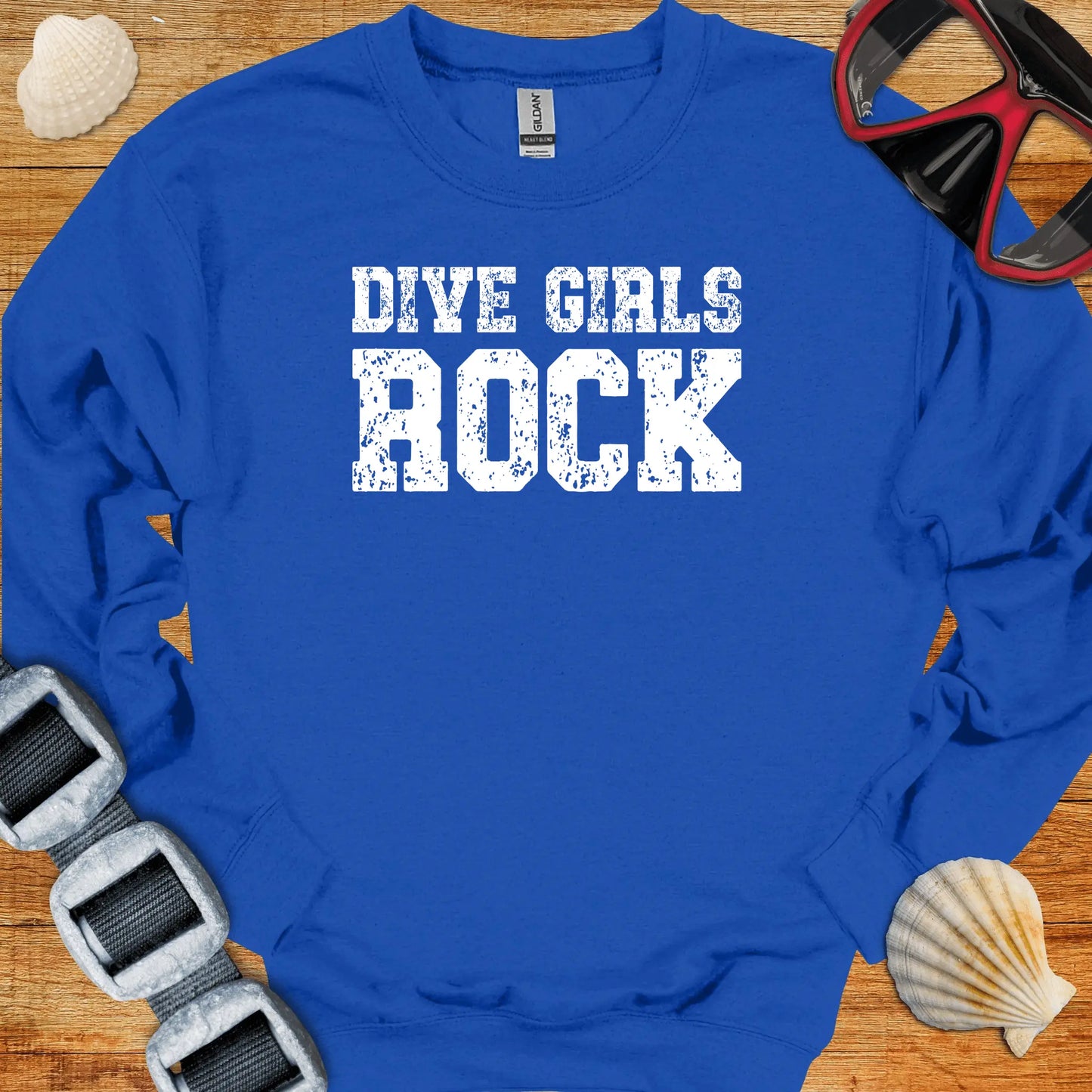 crewneck Royal / S Dive Girls Rock Crewneck