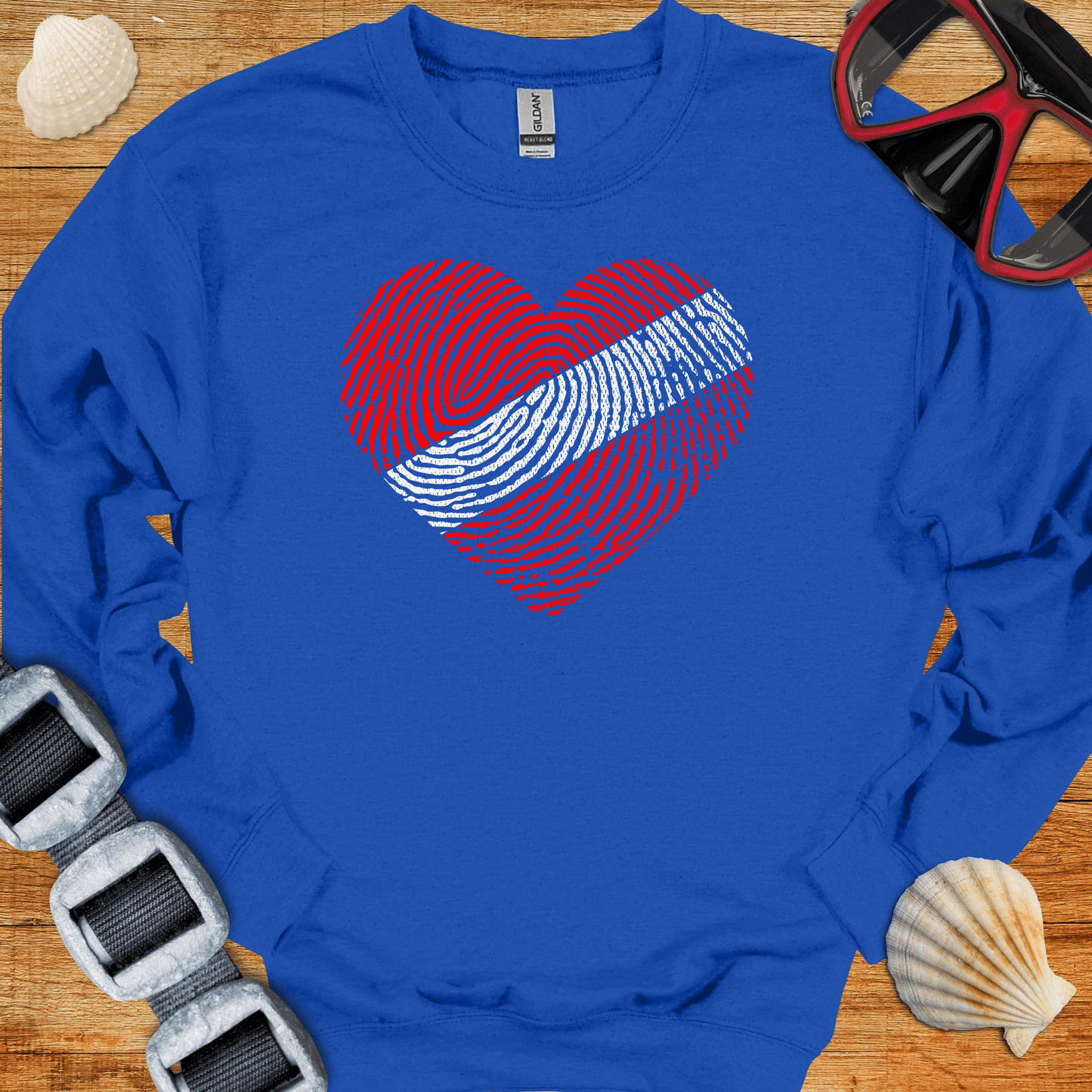 crewneck Royal / S Diver Heart Crewneck