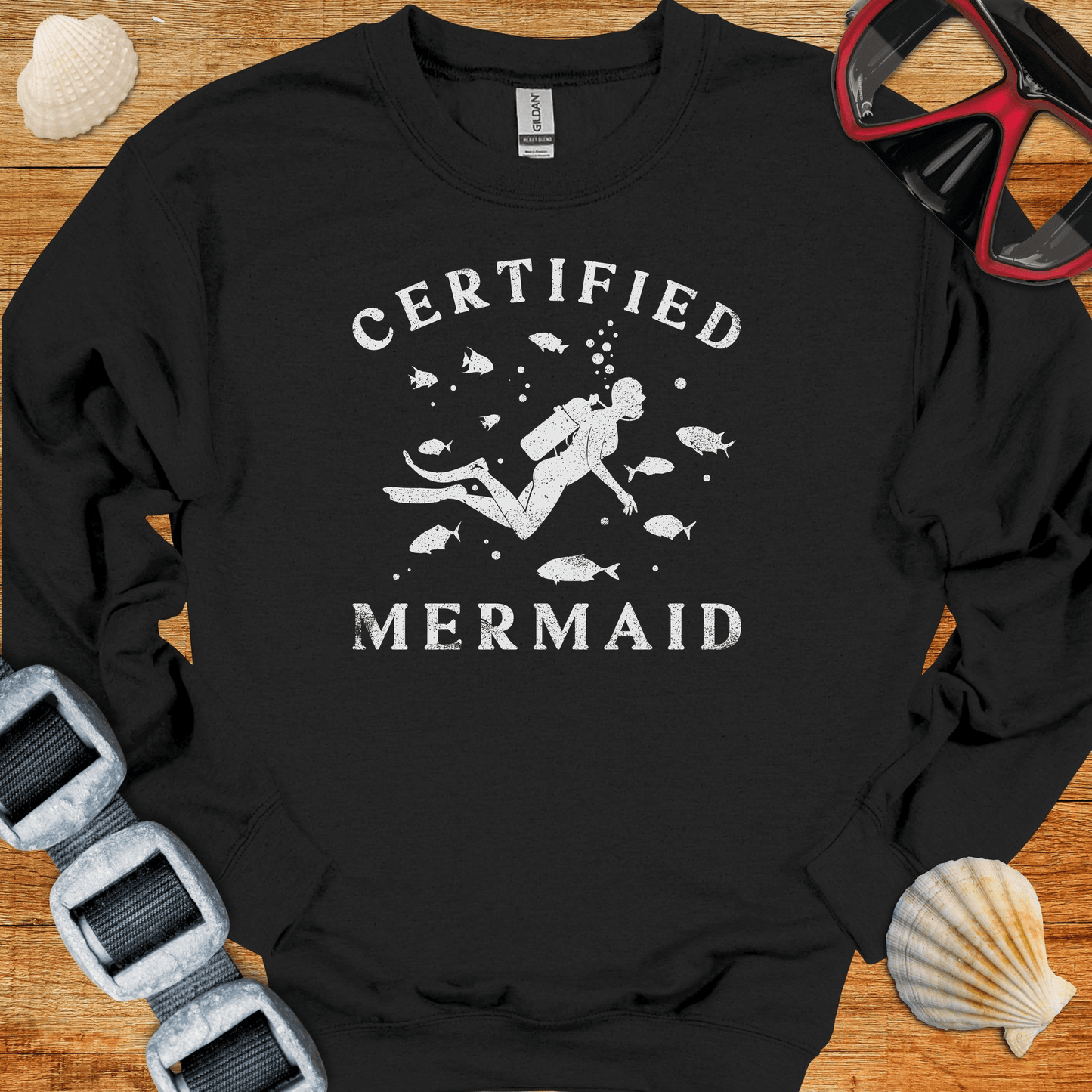 crewneck S / Black Certified Mermaid Crewneck