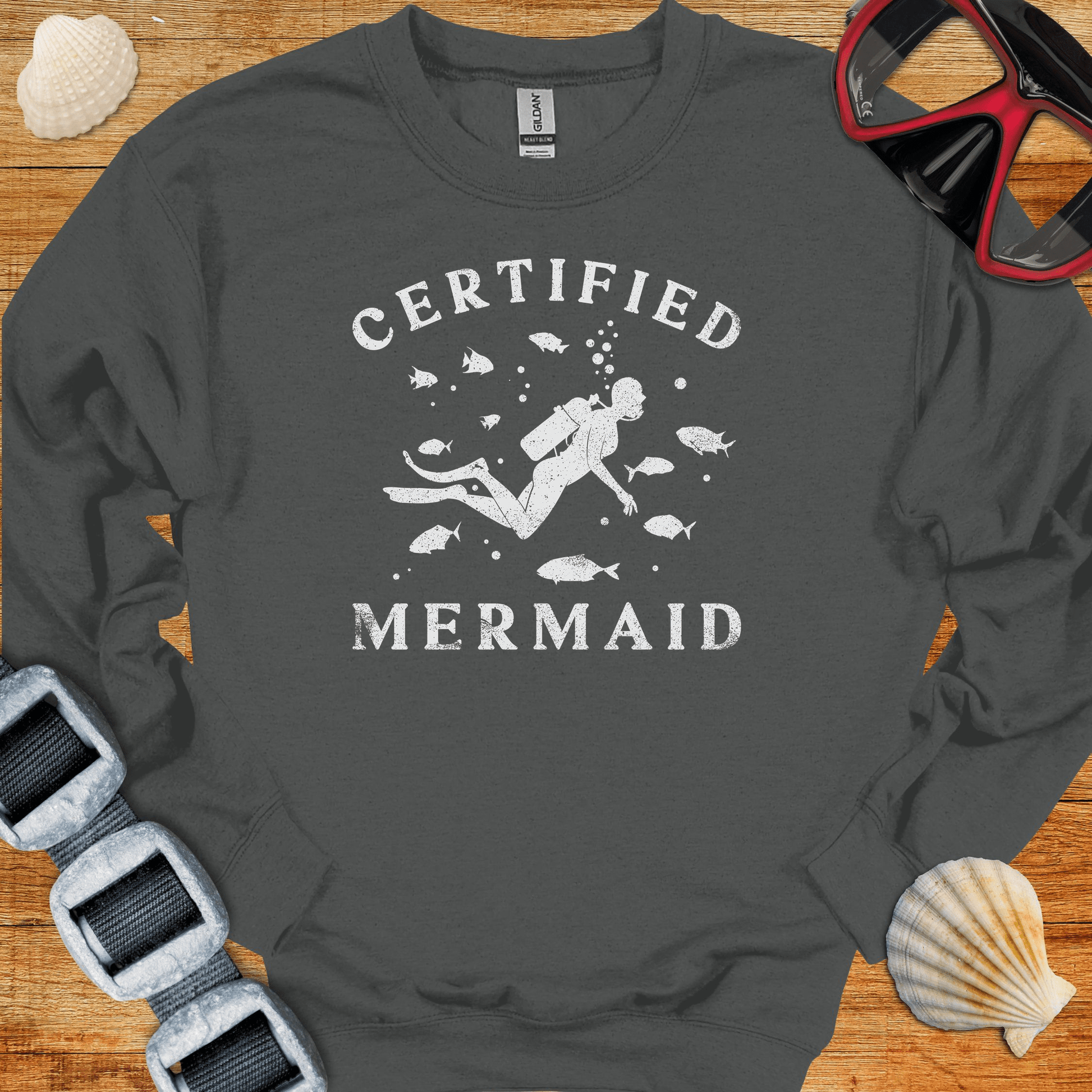 crewneck S / Charcoal Certified Mermaid Crewneck