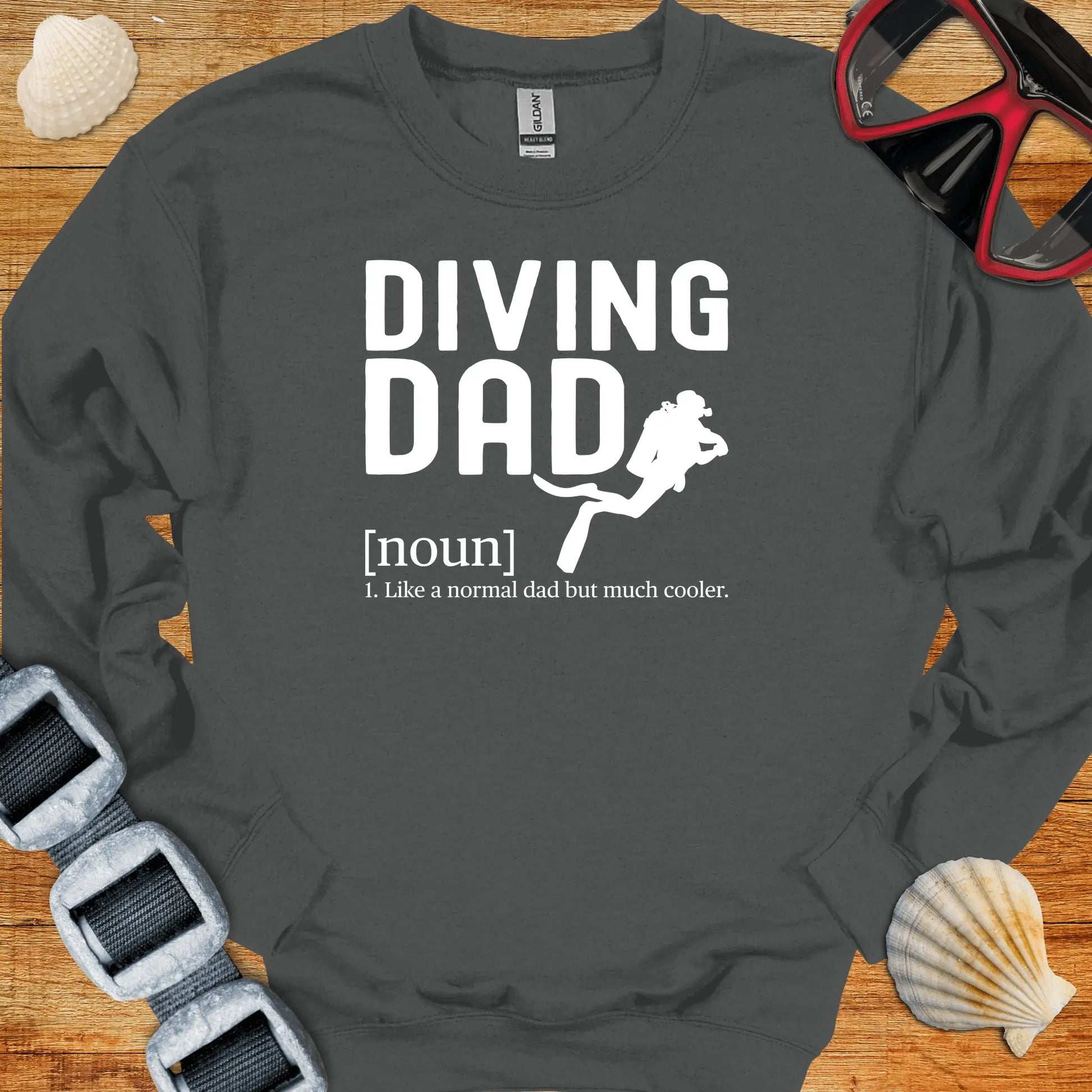 crewneck S / Charcoal Cool Diving Dad Crewneck