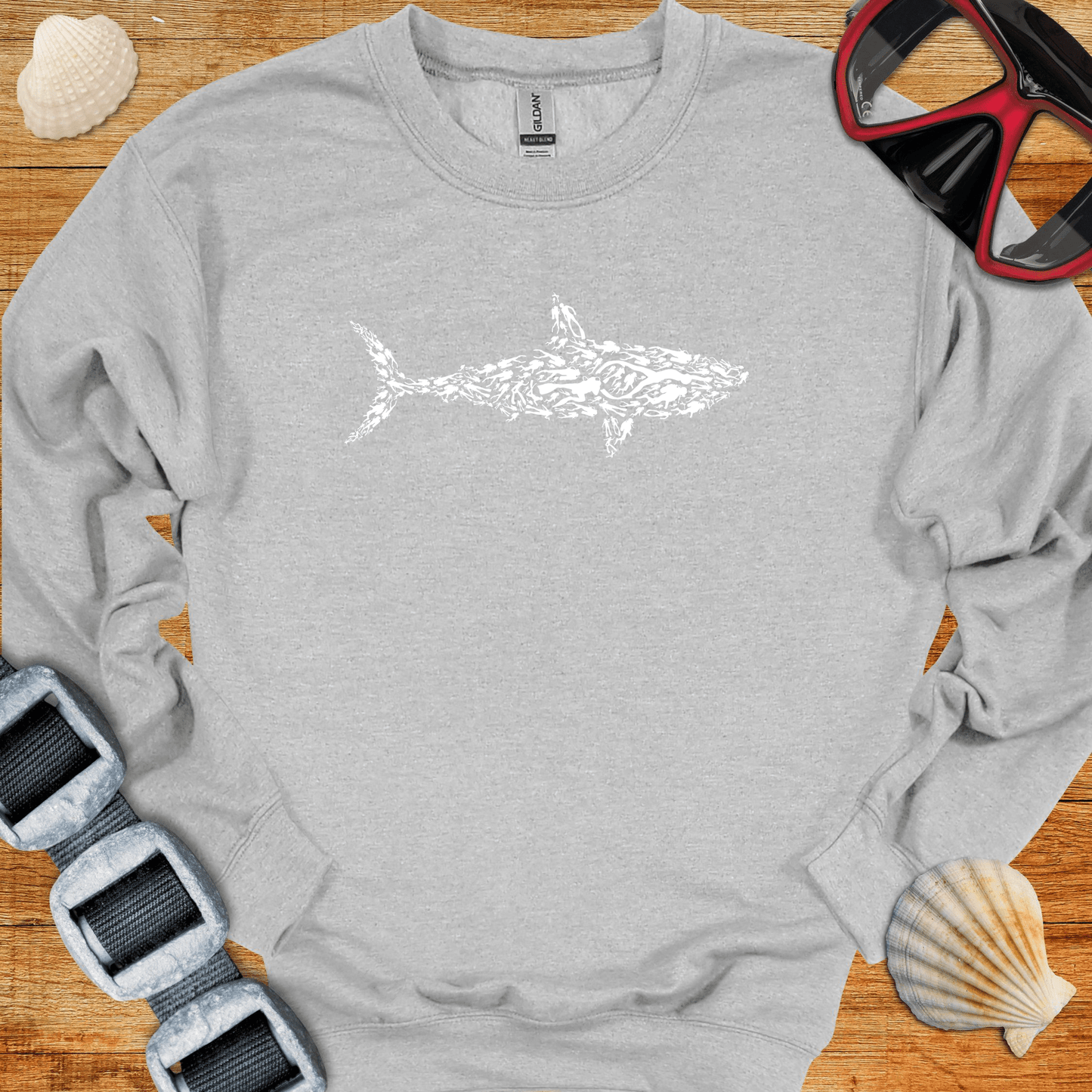 crewneck Sport Grey / S Diver Shark Crewneck