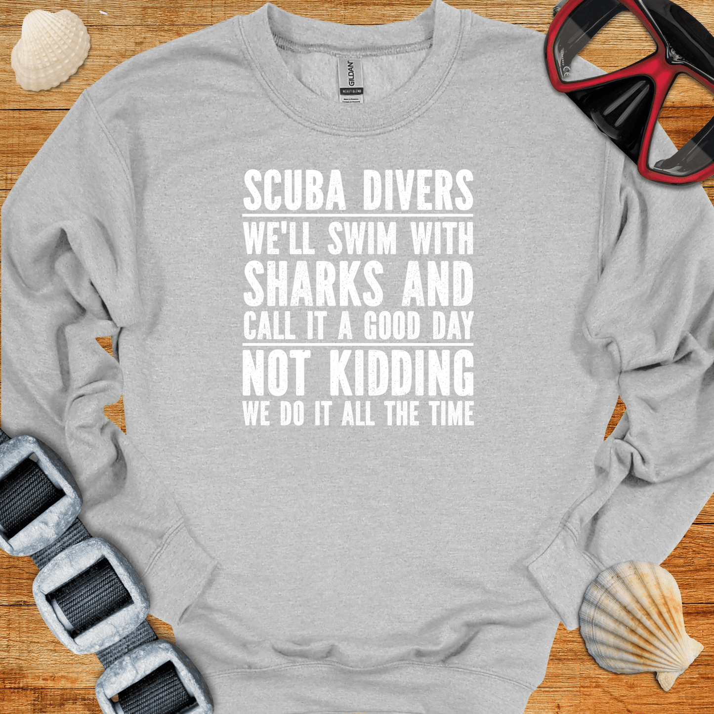 crewneck Sport Grey / S Swim With Sharks Crewneck