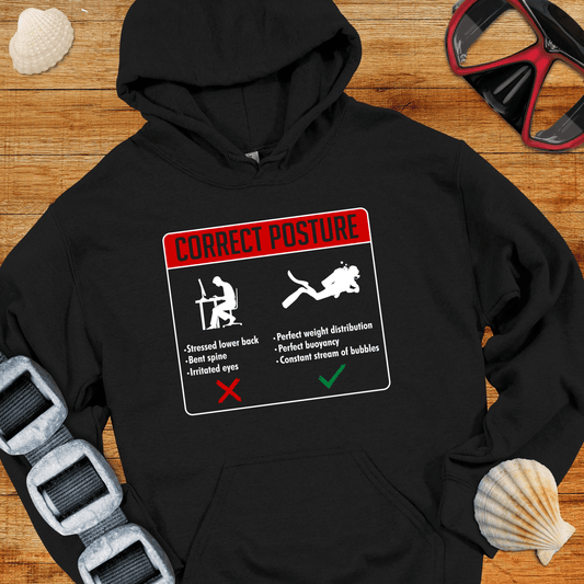 Hoodie Black / S Correct Posture Hoodie