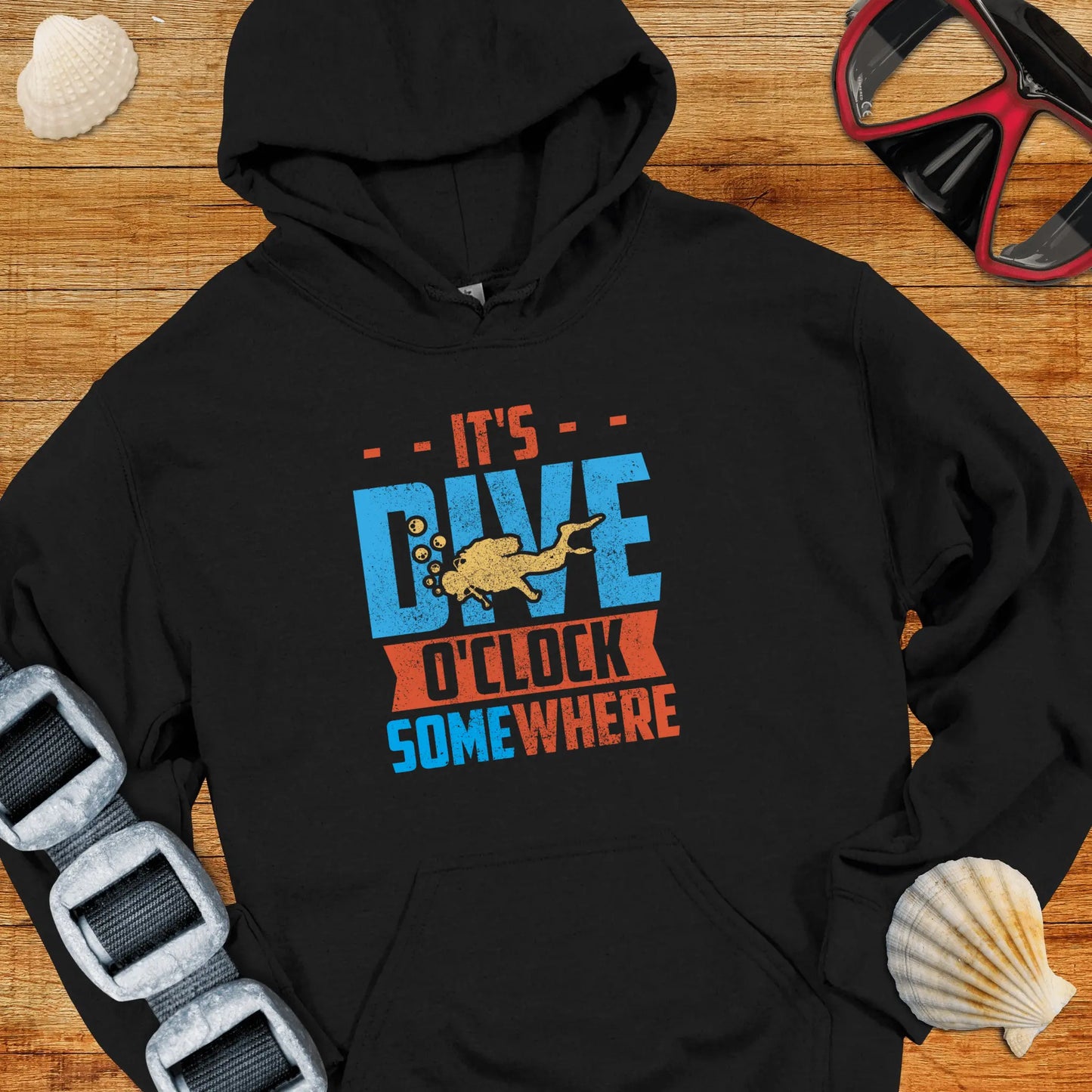 Hoodie Black / S Dive O'clock Somewhere - Hoodie