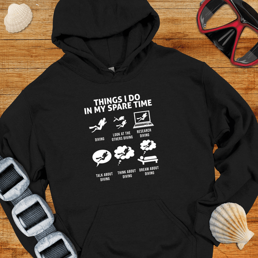Hoodie Black / S Dive Things I Do Hoodie