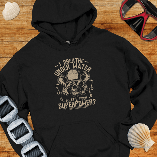 Hoodie Black / S I Breath Underwater Hoodie