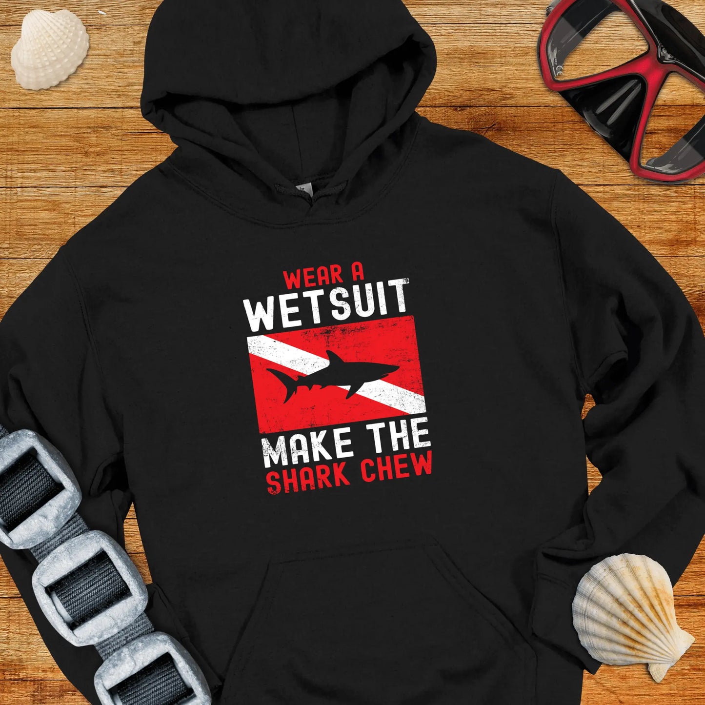 Hoodie Black / S Make The Shark Chew Hoodie