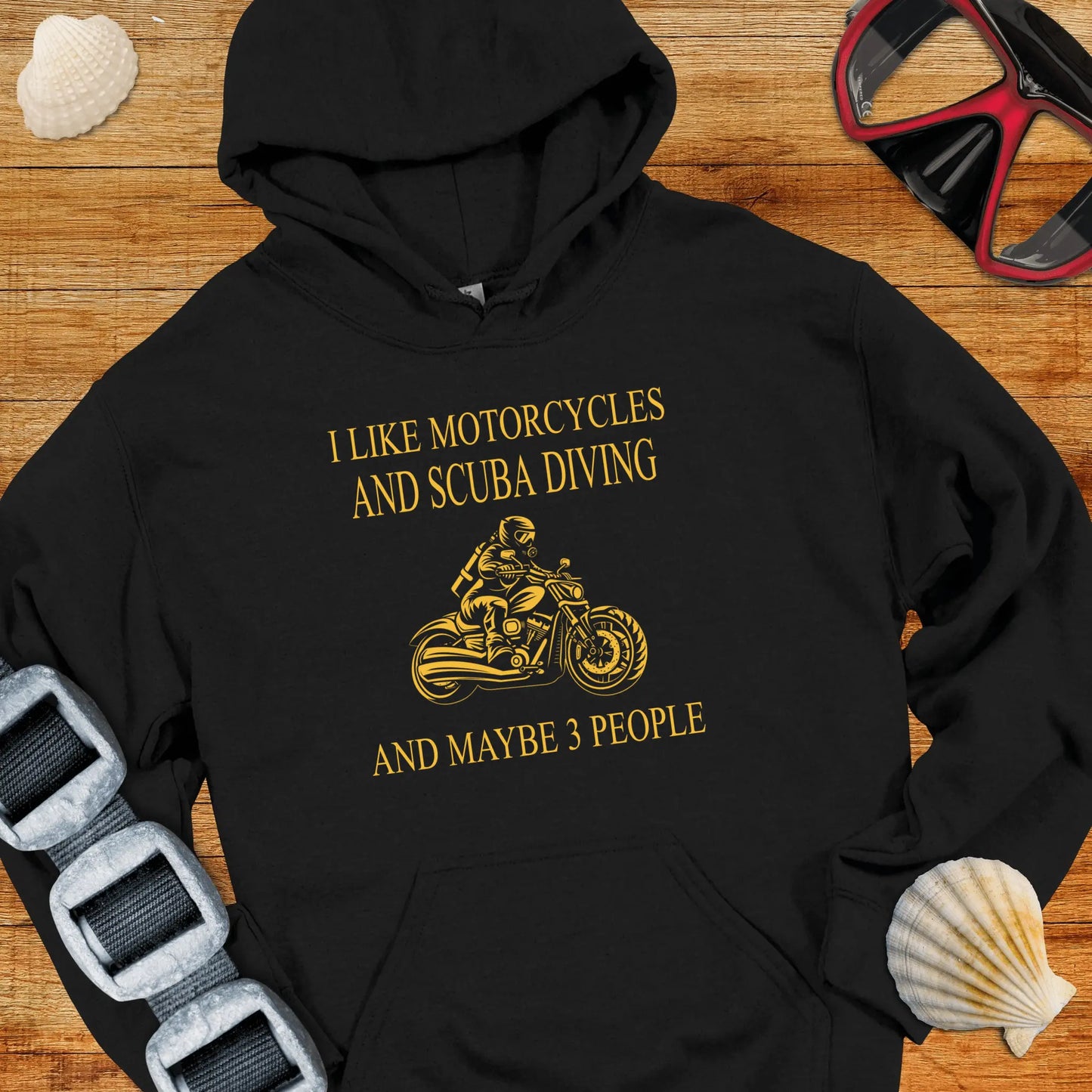 Hoodie Black / S Motorcycles & Scuba Hoodie