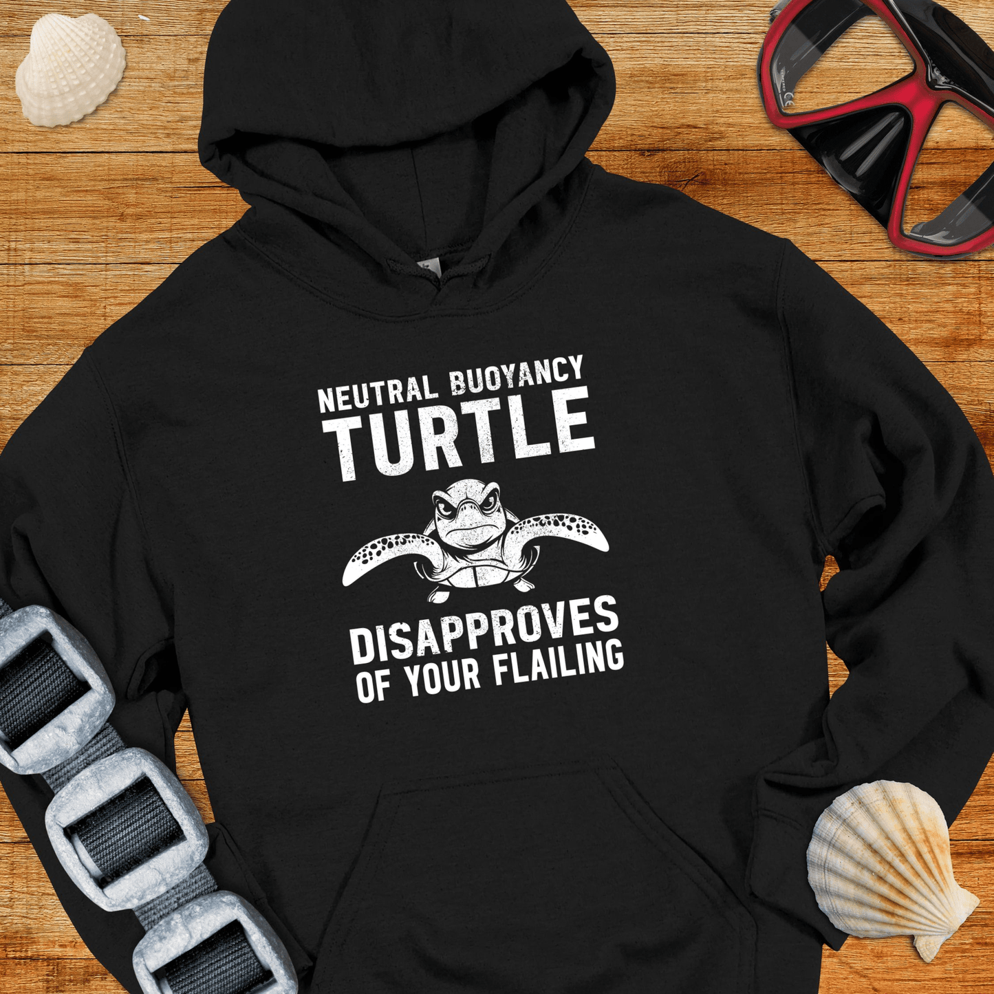 Hoodie Black / S Neutral Buoyancy Turtle Hoodie