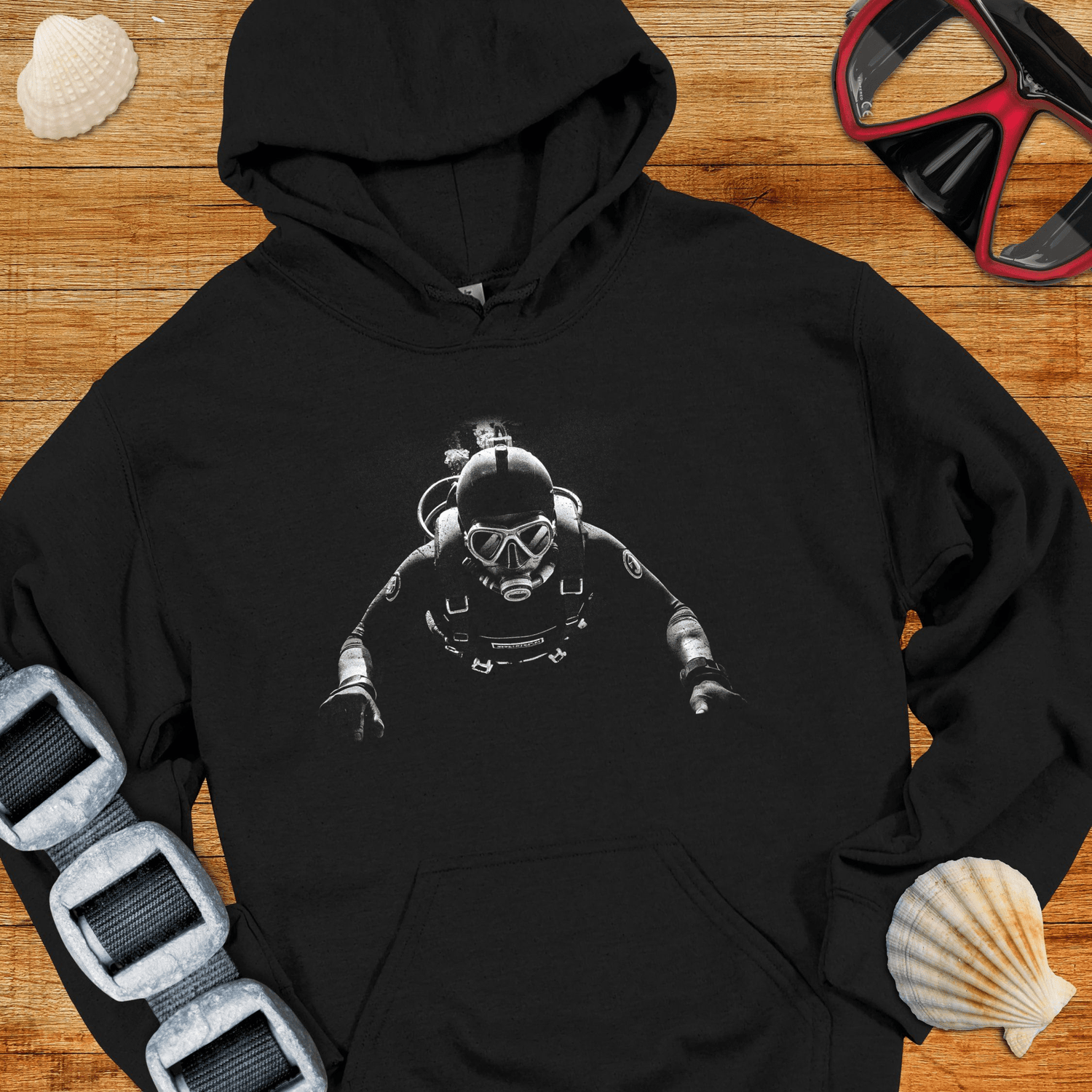 Hoodie Black / S Night Dive Hoodie