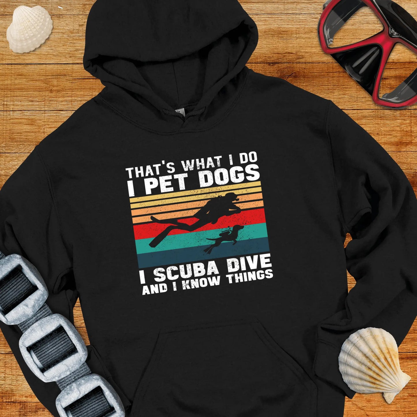 Hoodie Black / S Scuba and Dogs Hoodie
