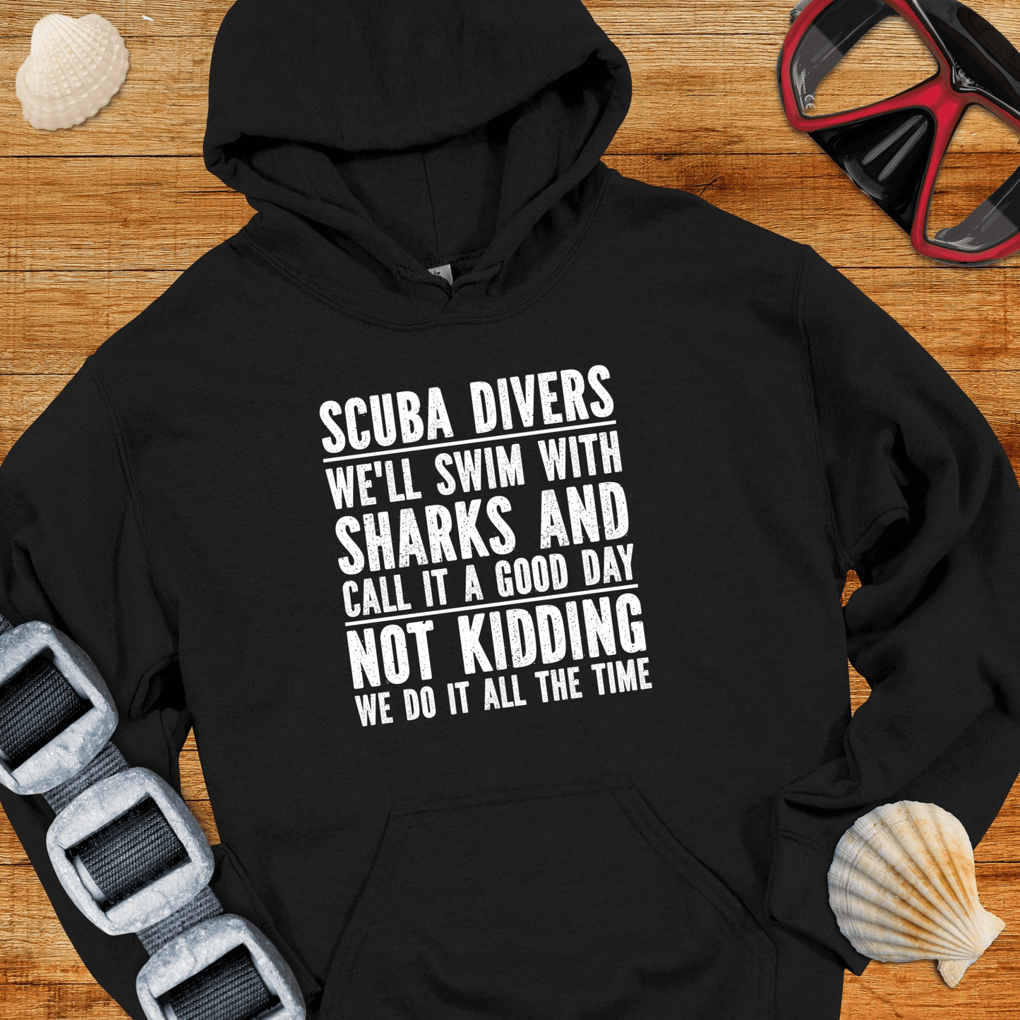 Hoodie Black / S Swim With Sharks Hoodie
