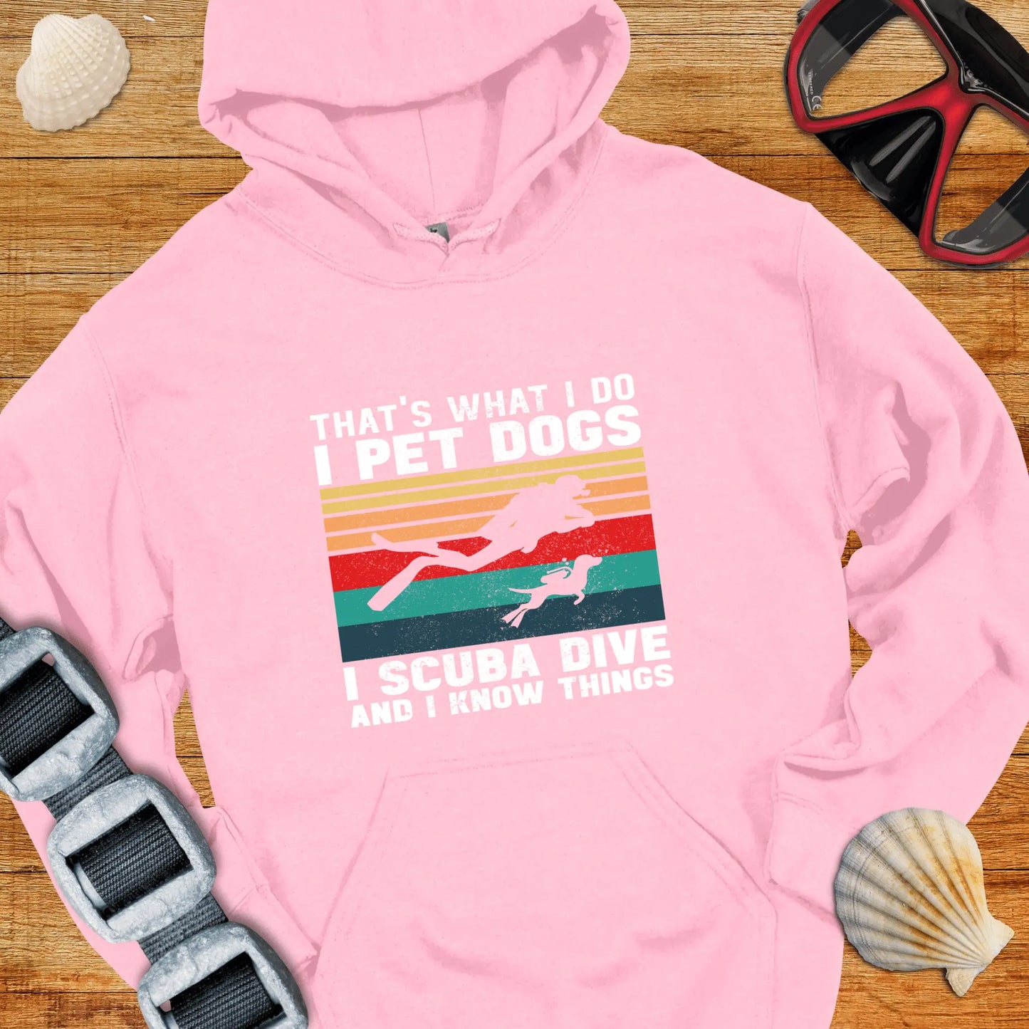 Hoodie Light Pink / S Scuba and Dogs Hoodie