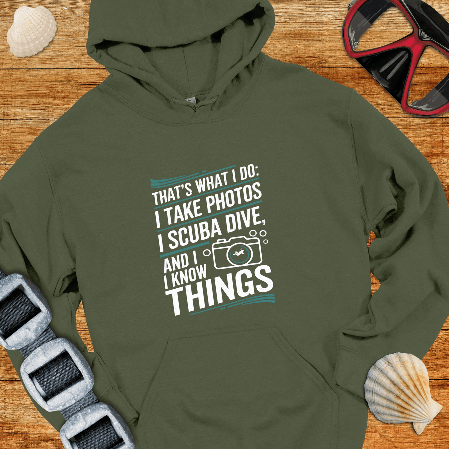 Hoodie Military Green / S Do Photos & Scuba Hoodie