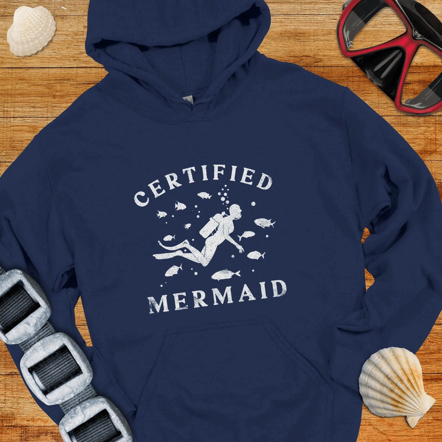 Hoodie Navy / S Certified Mermaid Hoodie